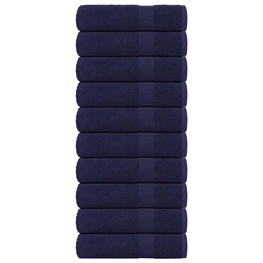 Badhanddoeken FROGN 10 st 100x150 cm 360 g/m² marineblauw