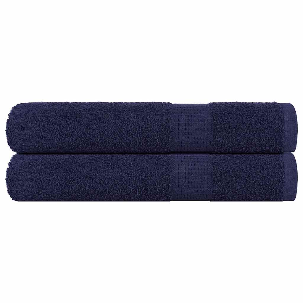 Saunahanddoeken 2 st 80x200 cm 360 g/m² 100% katoen marineblauw