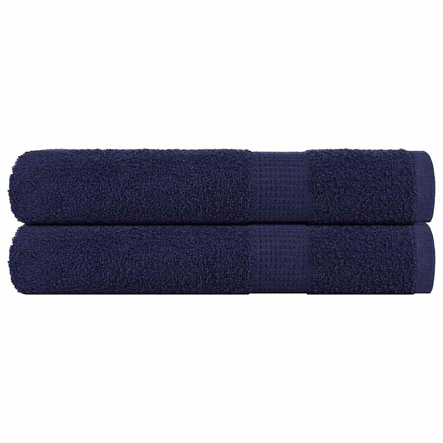 Saunahanddoeken 2 st 80x200 cm 360 g/m² 100% katoen marineblauw