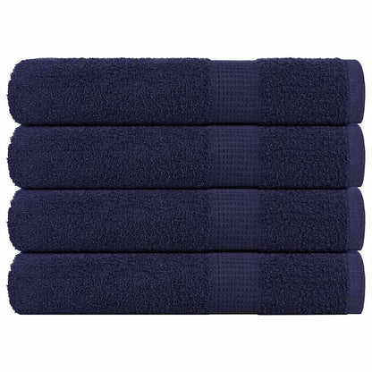 Saunahanddoeken FROGN 4 st 80x200 cm 360 g/m² marineblauw