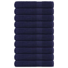 Saunahanddoeken 10 st 80x200 cm marineblauw 360 g/m²
