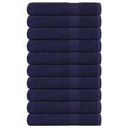 Saunahanddoeken 10 st 80x200 cm marineblauw 360 g/m²