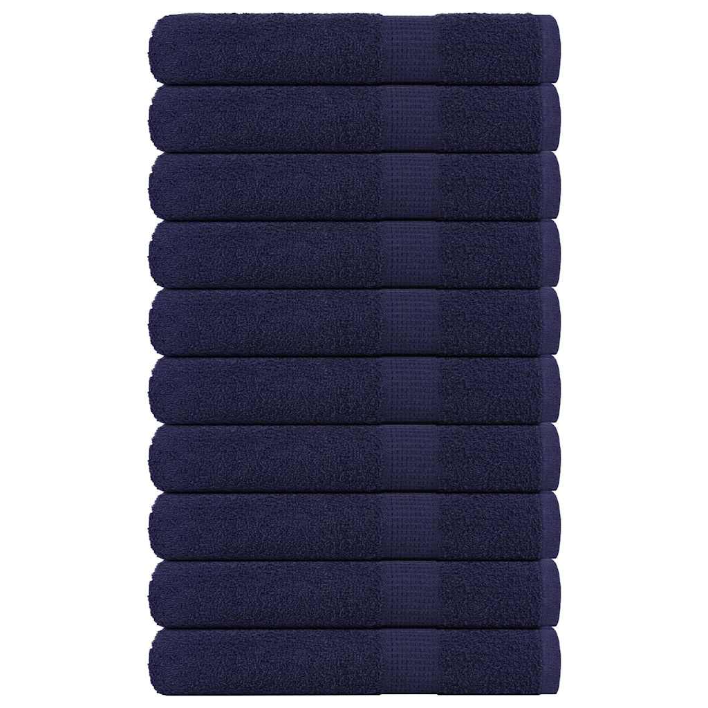Saunahanddoeken FROGN 10 st 80x200 cm 360 g/m² marineblauw