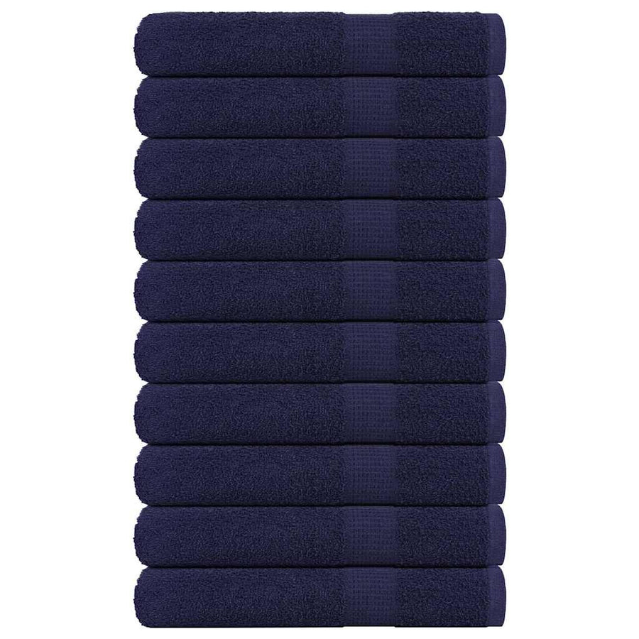 Saunahanddoeken FROGN 10 st 80x200 cm 360 g/m² marineblauw