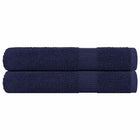 Handdoeken 100x200 cm marineblauw 2 stuks