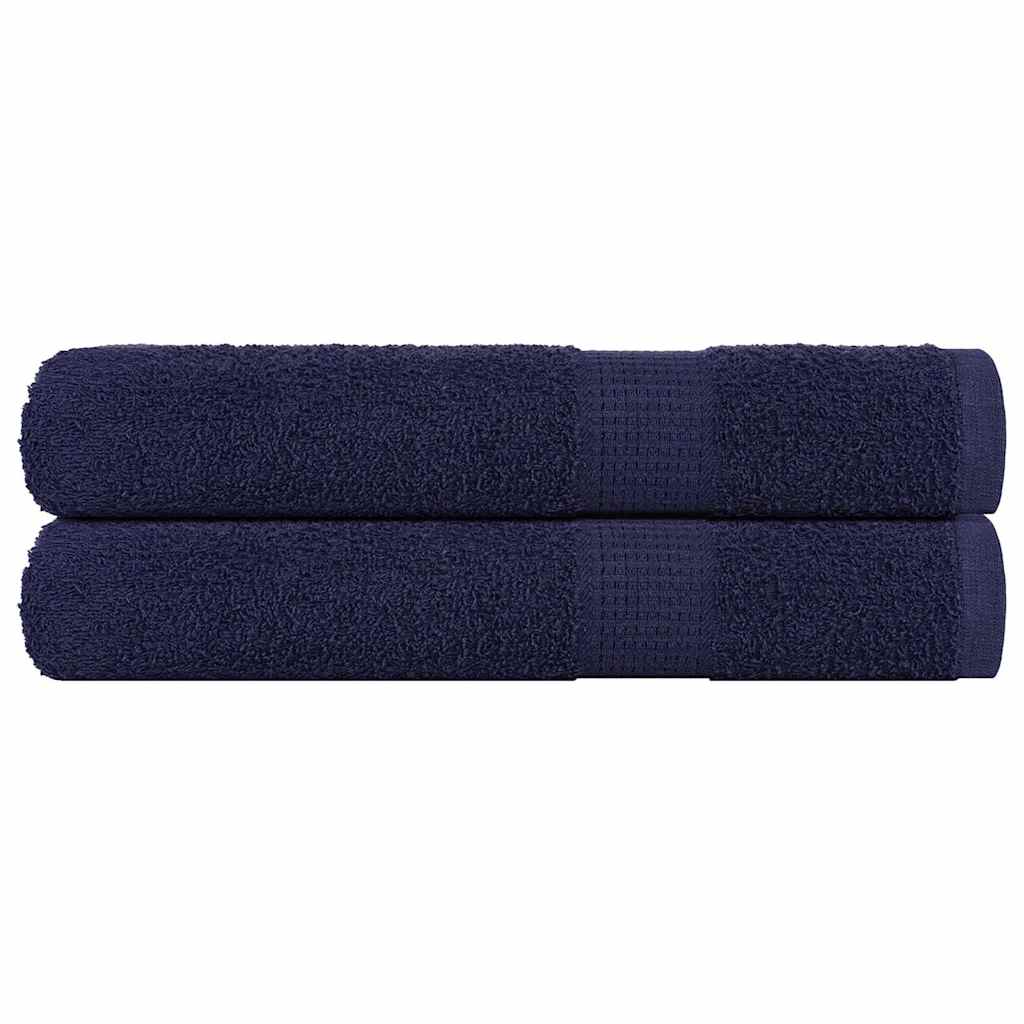 Handdoeken FROGN 2 st 100x200 cm 360 g/m² marineblauw