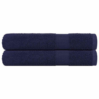 Handdoeken FROGN 2 st 100x200 cm 360 g/m² marineblauw