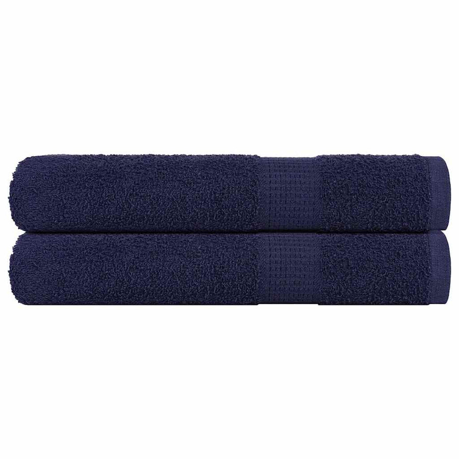 Handdoeken FROGN 2 st 100x200 cm 360 g/m² marineblauw