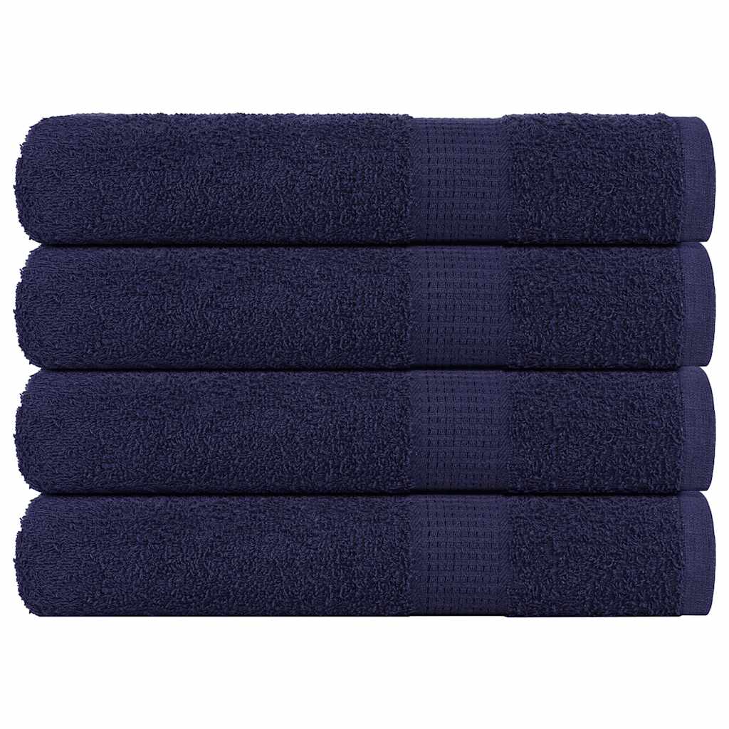 Handdoeken FROGN 4 st 100x200 cm 360 g/m² marineblauw