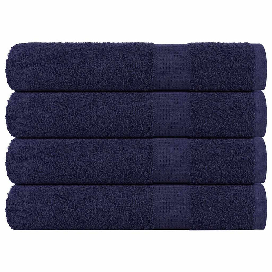 Handdoeken FROGN 4 st 100x200 cm 360 g/m² marineblauw
