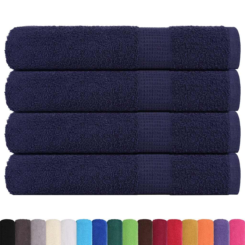 Handdoeken FROGN 4 st 100x200 cm 360 g/m² marineblauw