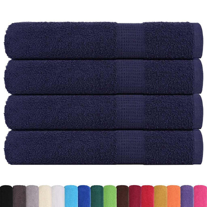 Handdoeken FROGN 4 st 100x200 cm 360 g/m² marineblauw