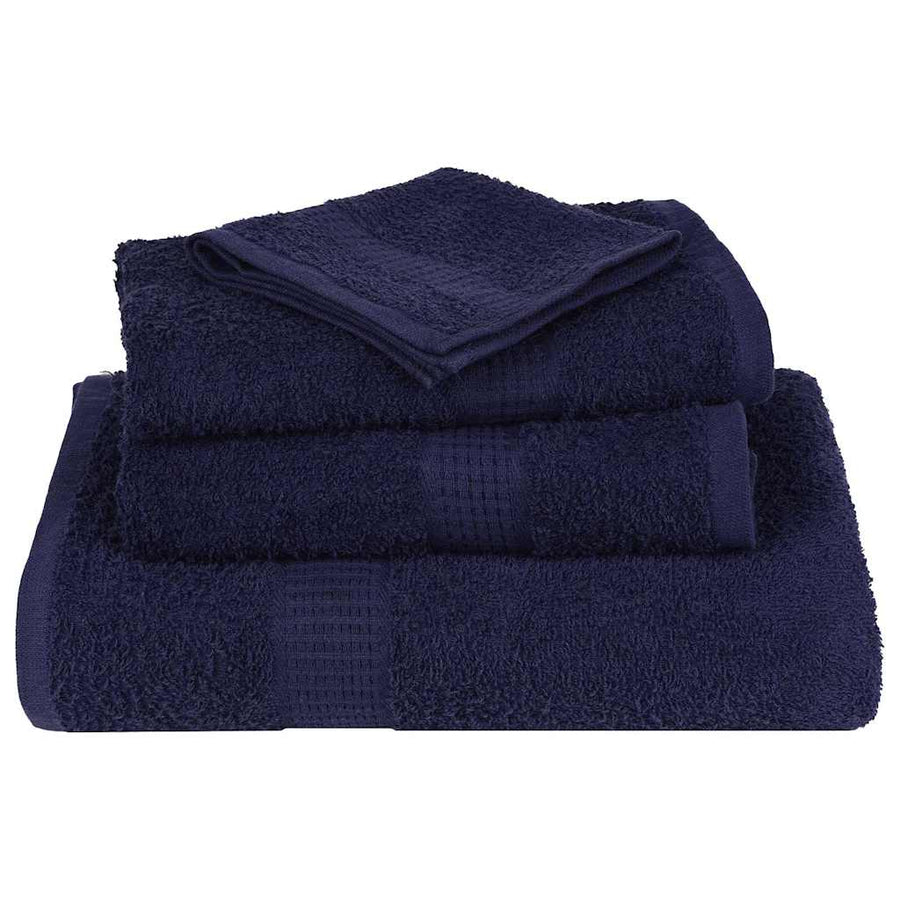 Handdoeken FROGN 4 st 100x200 cm 360 g/m² marineblauw