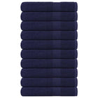 Handdoeken 100x200 cm marineblauw 10 stuks