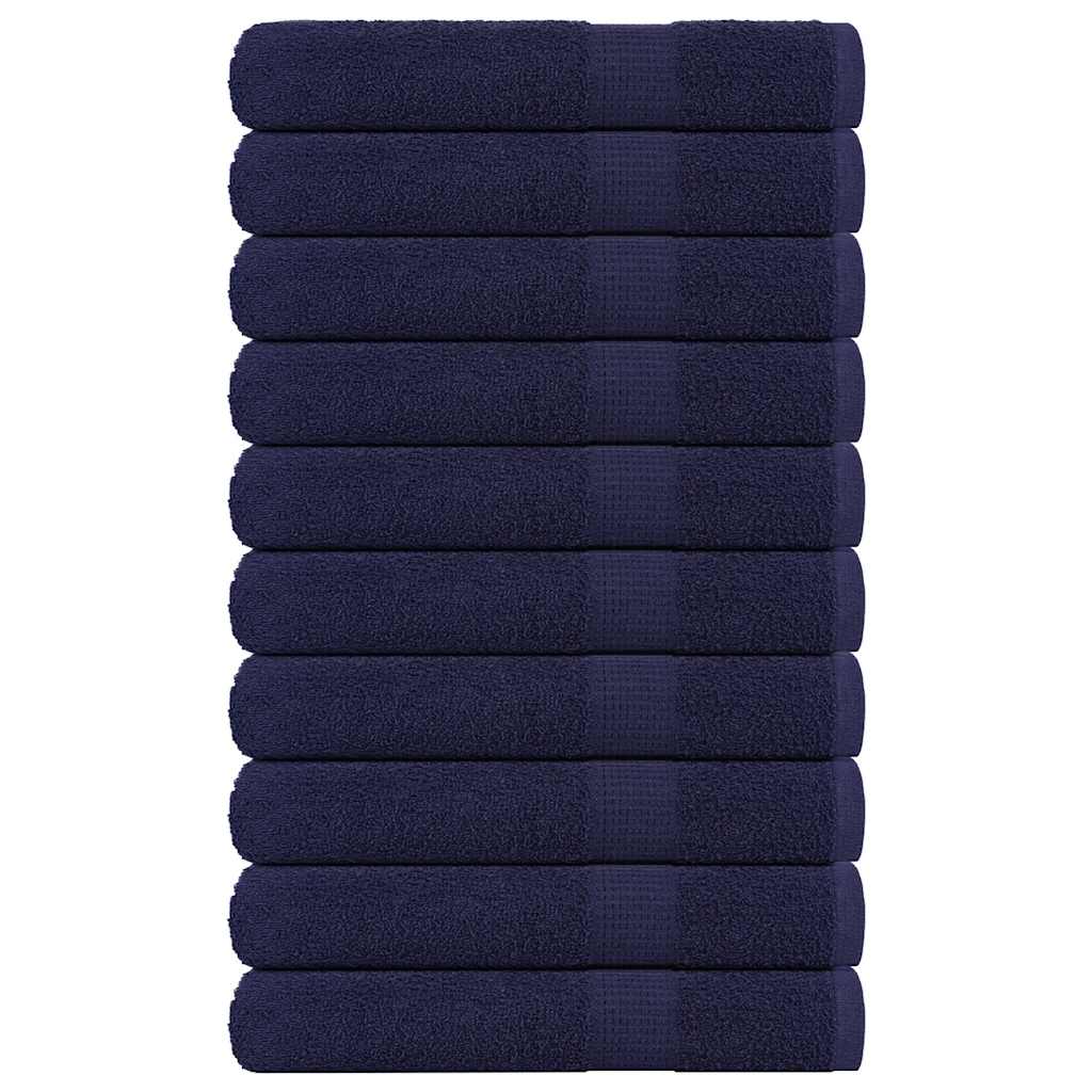 Handdoeken FROGN 10 st 100x200 cm 360 g/m² marineblauw