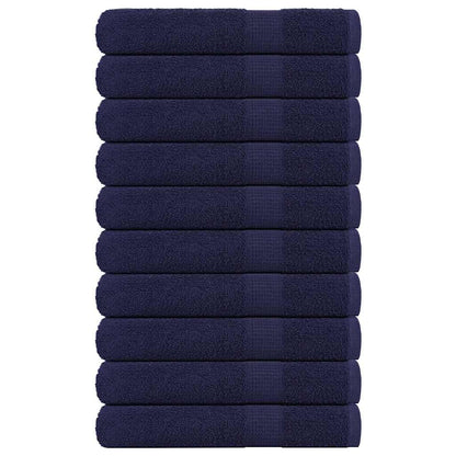 Handdoeken FROGN 10 st 100x200 cm 360 g/m² marineblauw