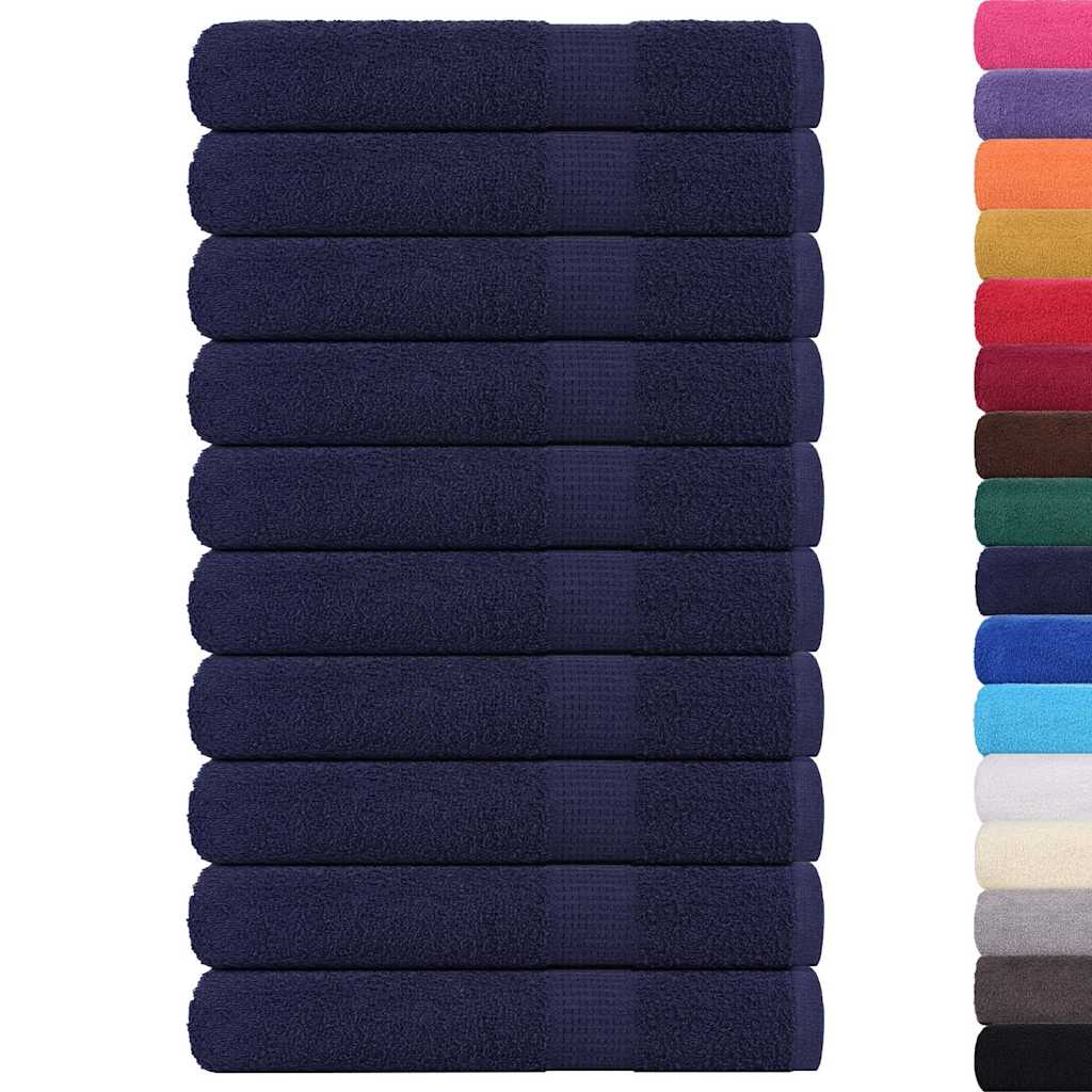 Handdoeken FROGN 10 st 100x200 cm 360 g/m² marineblauw