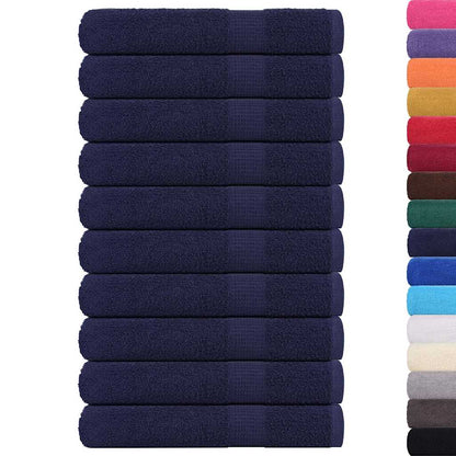 Handdoeken FROGN 10 st 100x200 cm 360 g/m² marineblauw