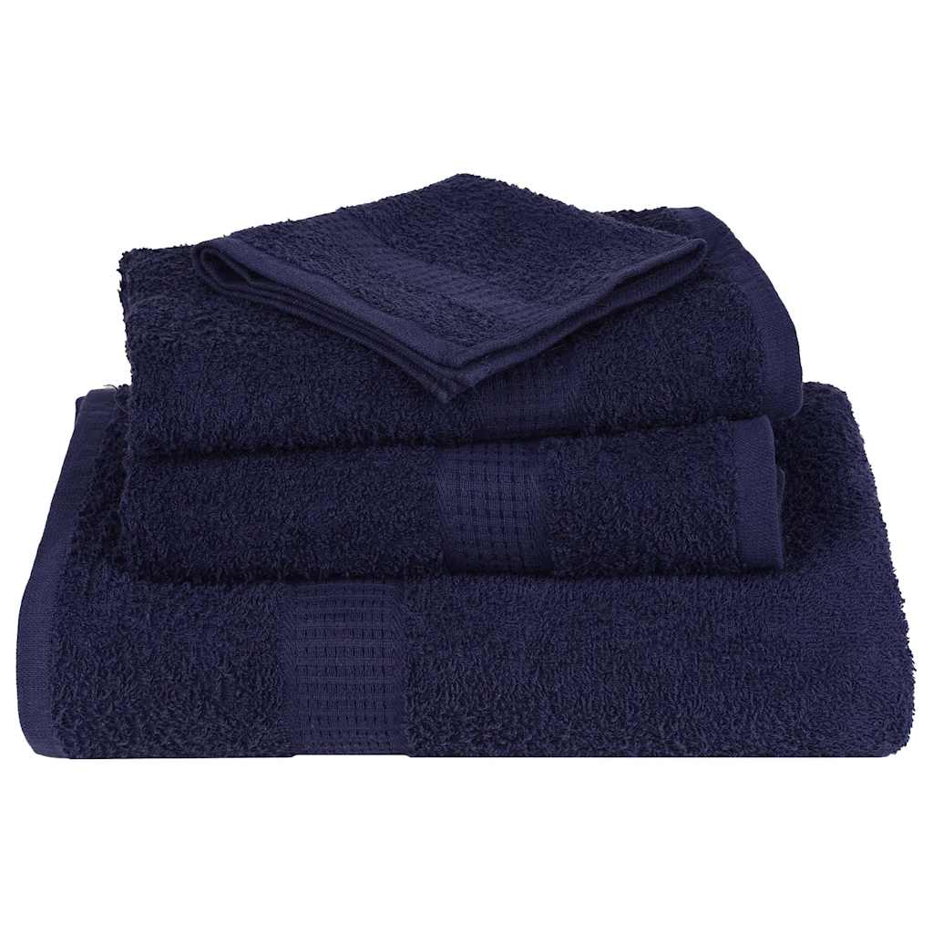 Handdoeken FROGN 10 st 100x200 cm 360 g/m² marineblauw