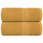 Washandjes 30x30 cm goud 2 stuks