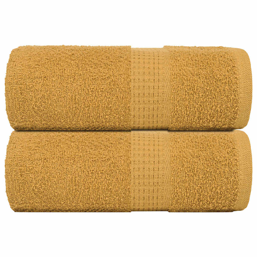 Zeepdoekjes 2 st 30x30 cm 360 g/m² 100% katoen goudkleurig