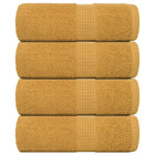 Washandjes 4 st 30x30 cm goud