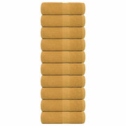 Washandjes goud 10 st 30x30 cm 360 g/m²