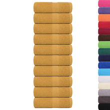 Zeepdoekjes 10 st 30x30 cm 360 g/m² 100% katoen goudkleurig