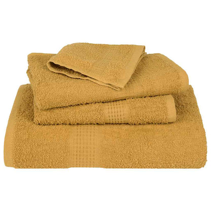 Gastendoekjes 2 st 30x50 cm 360 g/m² 100% katoen goudkleurig