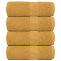 Gastendoekjes FROGN 4 st 30x50 cm 360 g/m² goud