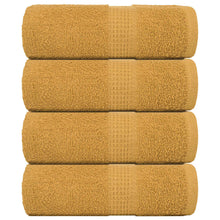 Gastendoekjes 4 st 30x50 cm 360 g/m² 100% katoen goudkleurig