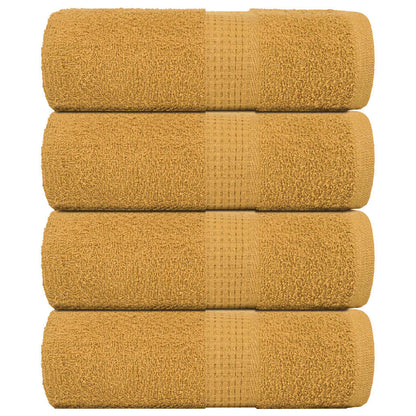 Gastendoekjes 4 st 30x50 cm 360 g/m² 100% katoen goudkleurig