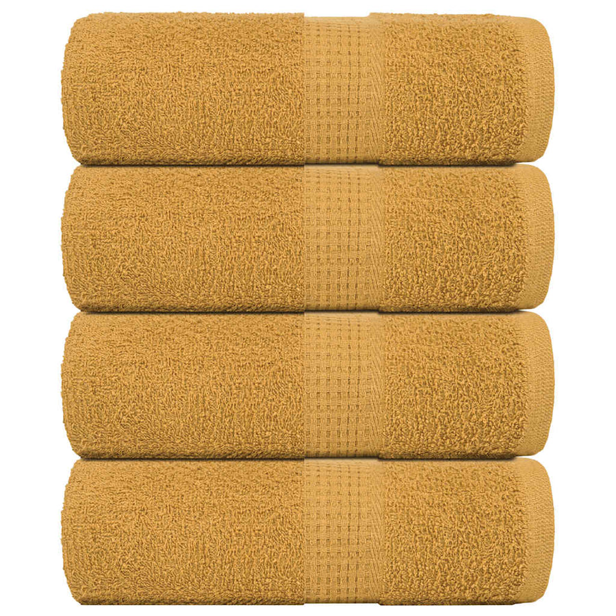 Gastendoekjes 4 st 30x50 cm 360 g/m² 100% katoen goudkleurig