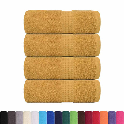Gastendoekjes 4 st 30x50 cm 360 g/m² 100% katoen goudkleurig