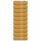 Gastendoekjes 10 st 30x50 cm goud katoen