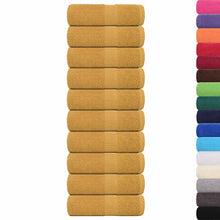 Gastendoekjes 10 st 30x50 cm 360 g/m² 100% katoen goudkleurig