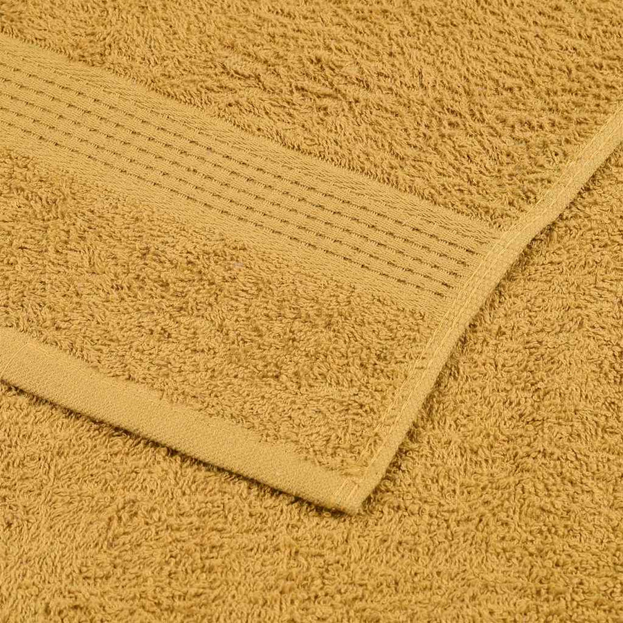 Handdoeken 2 st 50x100 cm 360 g/m² 100% katoen goudkleurig