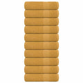 Handdoeken FROGN 10 st 50x100 cm 360 g/m² goud