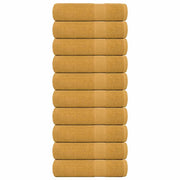 Handdoeken 10 st 50x100 cm goud