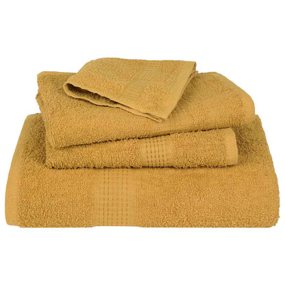 Handdoeken 10 st 50x100 cm 360 g/m² 100% katoen goudkleurig
