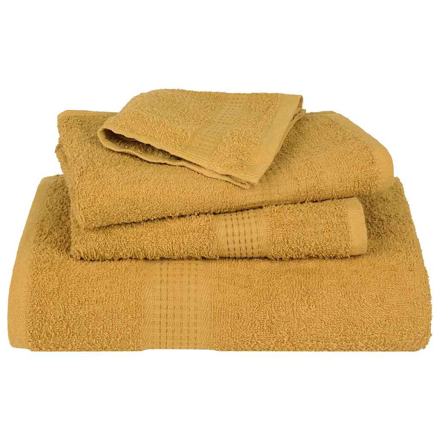 Handdoeken 10 st 50x100 cm 360 g/m² 100% katoen goudkleurig