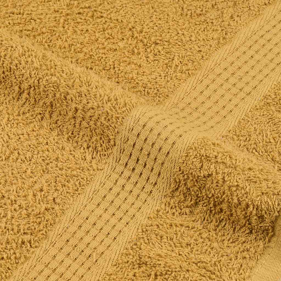 Douchehanddoeken 2 st 70x140cm 360 g/m² 100% katoen goudkleurig