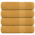 Douchehanddoeken FROGN 4 st 70x140 cm 360 g/m² goud