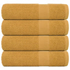 Bath towels FROGN 4 pcs 70x140 cm 360 g/m² gold