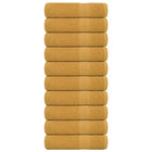 Douchehanddoeken 10 st 70x140 cm goud