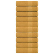 Douchehanddoeken 10 st 70x140 cm goud