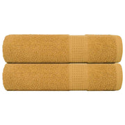Bath Towels FROGN 2 pcs 100x150 cm 360 g/m² gold