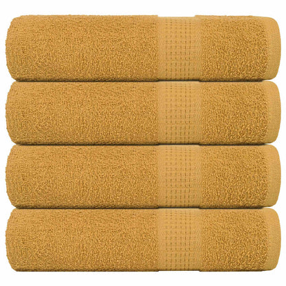 Badhanddoeken 4 st 100x150 cm 360 g/m² 100% katoen goudkleurig