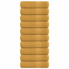 Badhanddoeken 10 st 100x150 cm goud