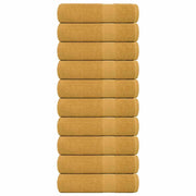 Badhanddoeken 10 st 100x150 cm goud